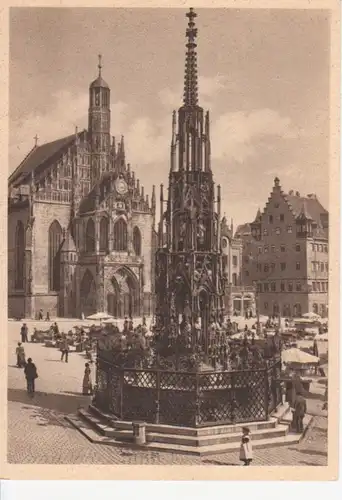 Nürnberg Schöner Brunnen mit Frauenkirche ngl 216.860