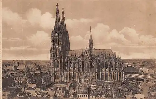 Köln am Rhein Panorama mit Dom ngl 143.770