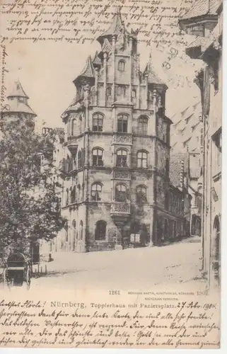 Nürnberg Toplerhaus mit Paniersplatz gl1904 216.984