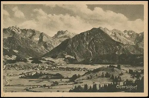 Oberstdorf im Allgäu Panorama gl1930 138.065