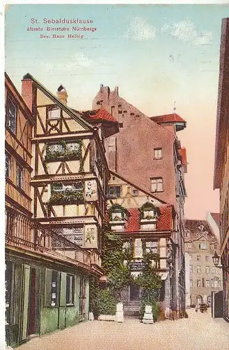 Nürnberg St.Sebaldusklause Älteste Nürnberger Bierstube gl1911 C8949
