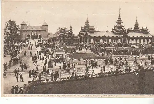 GB Old London Bridge & Burma Pavillon Exhib.Wembley gl1924 C8824