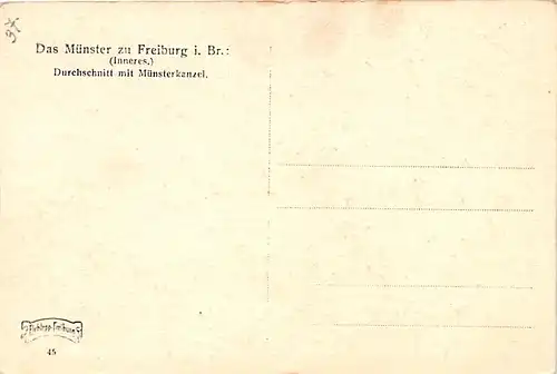 Freiburg im Breisgau Münsterkanzel ngl 141.122