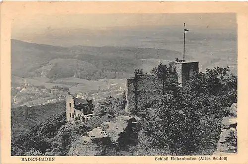 Baden-Baden Schloss Hohenbaden (Altes Schloss) ngl 140.724