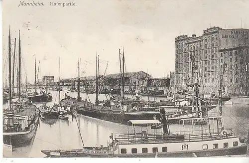 Mannheim Hafenpartie gl1912 D0187