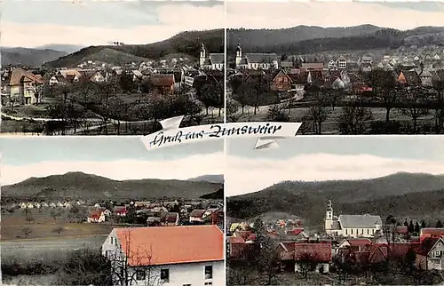 Zunsweier Panorama 4 Ansichten gl1963 140.759