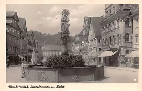 Schwäbisch Gmünd Marienbrunnen am Markt ngl 141.366