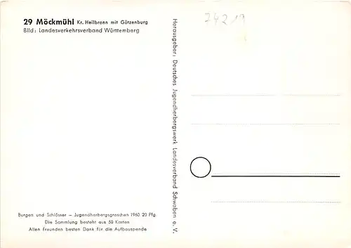 Möckmühl (Kreis Heilbronn) mit Götzenburg ngl 141.392