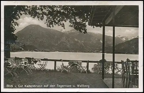Tegernsee Blick von Gut Kaltenbrunn bahnpgl1943 139.654