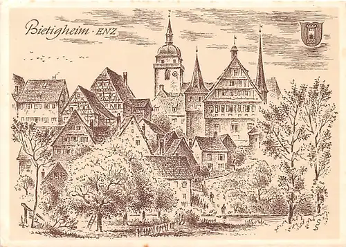 Bietigheim/Enz Stadtbild von Ludwig Schäfer-Grohe ngl 141.469