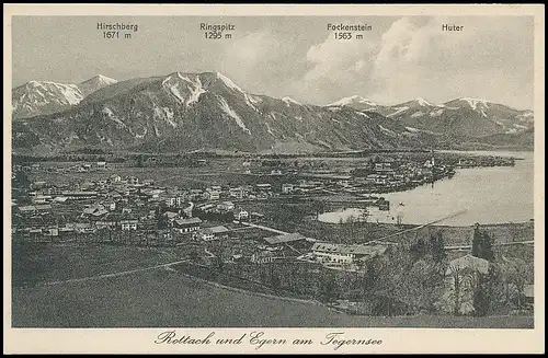 Rottach und Egern am Tegernsee Panorama ngl 139.716