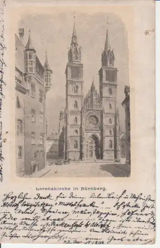 Nürnberg Lorenzkirche gl1898 217.069