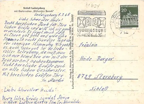 Ludwigsburg Schloss und Blühendes Barock gl1968 141.613