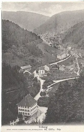 Triberg Schwarzwald Gesamtansicht um 1900 ngl D0156