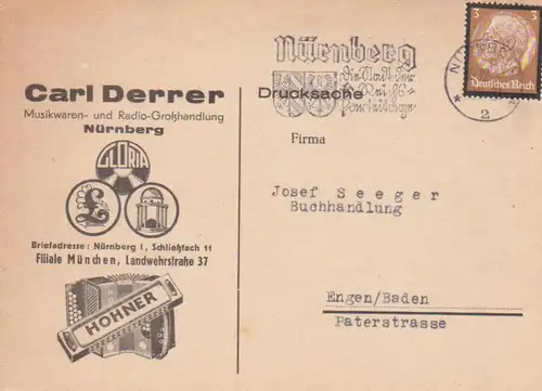 Nürnberg Carl Derrer Drucksache gl1934 217.143