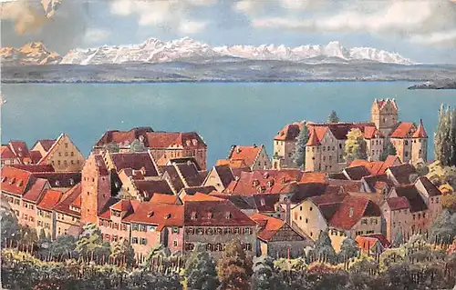 Meersburg/Bodensee Die Oberstadt gegen Süden ngl 140.998