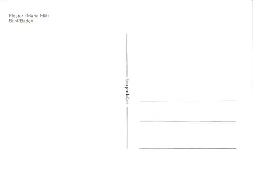 Bühl/Baden Kloster Maria-Hilf ngl 140.509