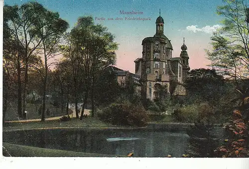 Mannheim Partie aus dem Friedrichspark gl1917 D0182