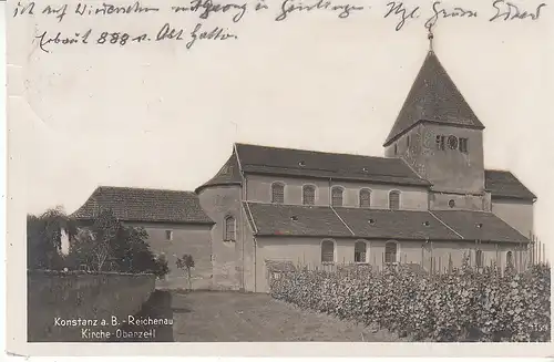 Konstanz-Reichenau Bodensee Kirche Oberzell gl1929 D0394