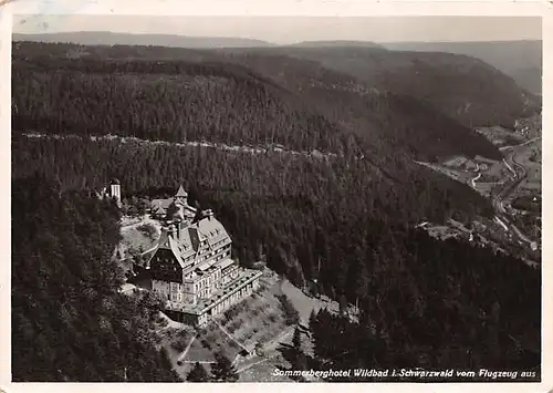 Bad Wildbad Sommerberghotel vom Flugzeug aus gl1949 140.665