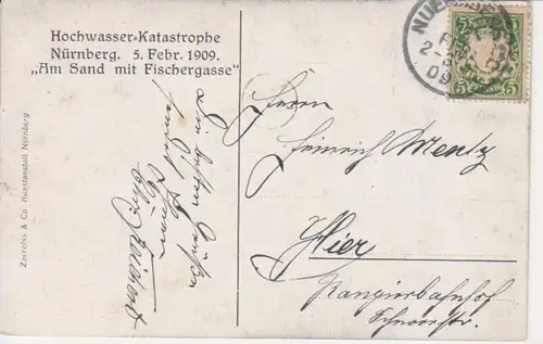 Nürnberg Hochwasserkatastrophe 1909 gl1909 217.043