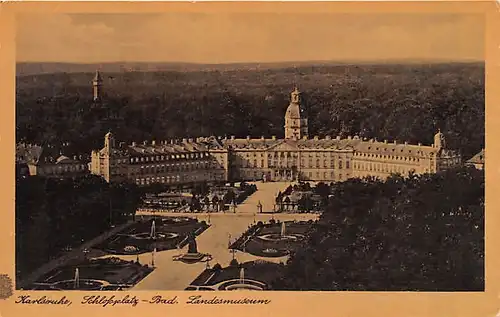 Karlsruhe Schlossplatz Badisches Landesmuseum ngl 140.602