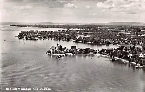 Wasserburg Panorama mit Nonnenhorn ngl 144.058