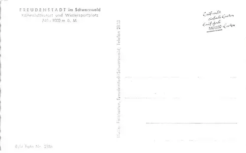 Freudenstadt im Schwarzwald Panorama ngl 144.999