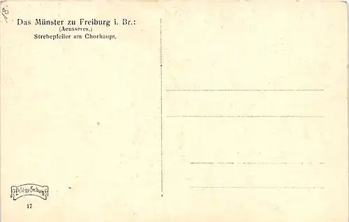 Freiburg im Breisgau Münster Strebepfeiler am Chorhaupt ngl 141.123