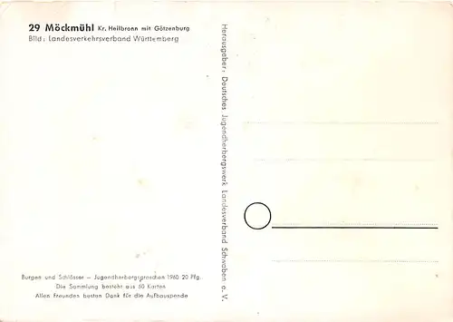 Möckmühl (Kreis Heilbronn) mit Götzenburg ngl 141.387