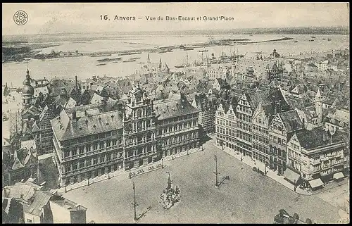 Anvers Vue du Bas-Escaut et Grand' Place ngl 139.922