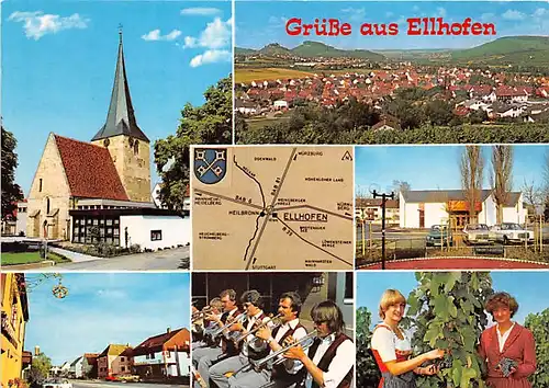 Ellhofen im Weinsberger Tal Teilansichten Mehrbildkarte ngl 141.445