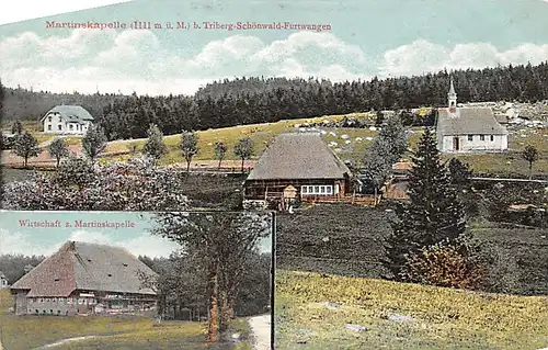 Triberg-Schönwald-Furtwangen Martinskapelle und Wirtschaft ngl 140.825