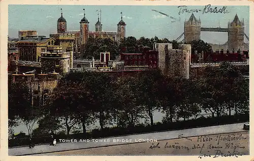 England: London Tower and Tower Bridge ngl 147.292