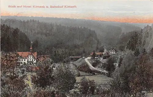 Blick auf Hotel Kirneck und Bahnhof Kirnach bahnpgl1907 140.855