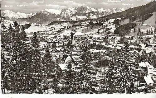 Immenstadt mit Allg.Hochgebirge gl1963 C8978