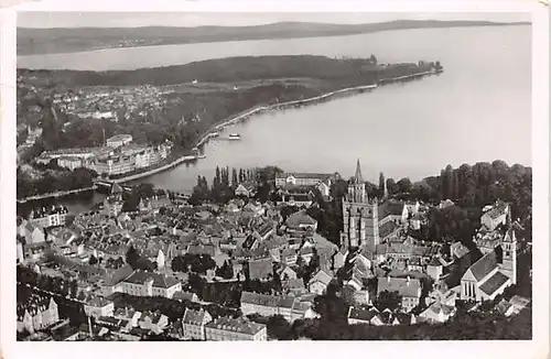 Konstanz a.B. Blick auf Bucht und Horn gl1952 140.988