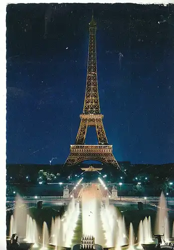 F Paris La Tour Eiffel illmuninée feldpgl1958? C9058