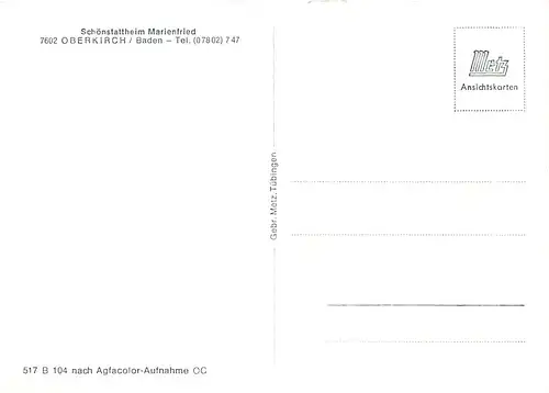 Oberkirch/Baden Schönstattheim Marienfried ngl 140.821