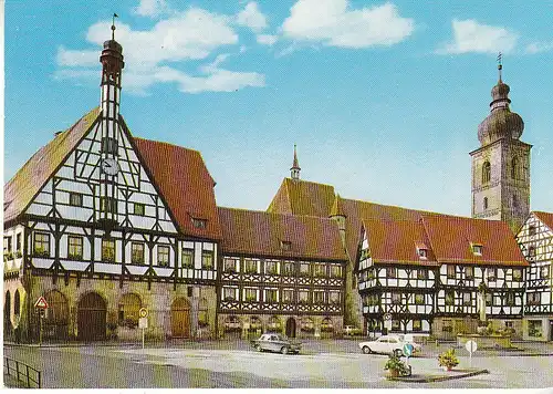 Forchheim/Ofr. Marktplatz mit Rathaus u.St.Martinskirche ngl D0677