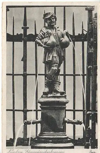 Nürnberg Gänsemännchen-Brunnen gl1937 C8874