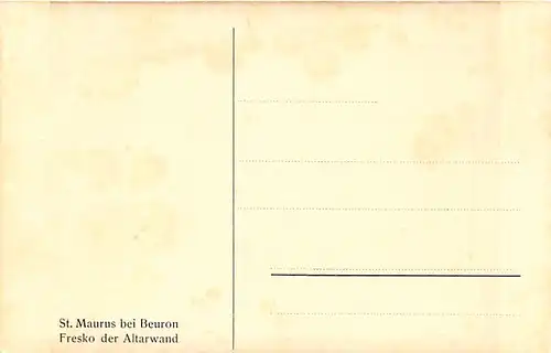 St. Maurus bei Beuron Fresko der Altarwand ngl 141.034