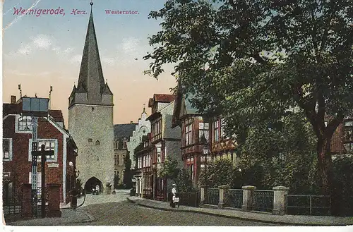 Wernigerode a.Harz Westerntor feldpgl1918? C8891