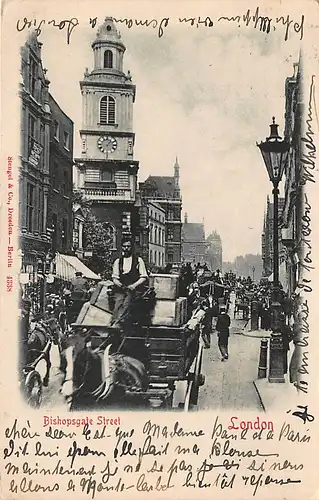 England: London Bishopsgate Street gl1906 147.411