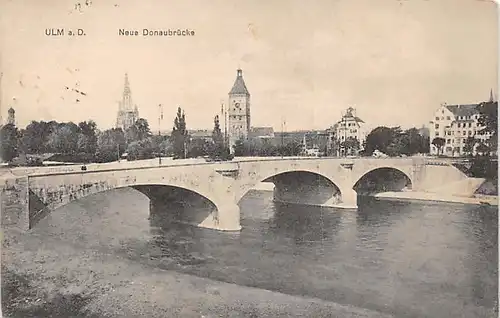 Ulm a.D. Neue Donaubrücke gl1914 142.766