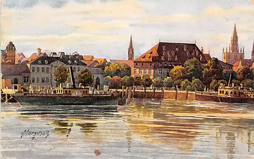 Konstanz am Bodensee Hafen Kaufhaus Münster ngl 140.953