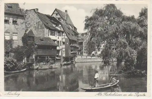 Nürnberg Alte Fischerhäuser an der Pegnitz gl1936 217.154