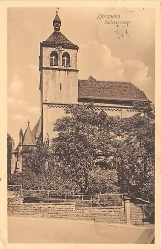 Pforzheim Schlosskirche gl1910 140.647