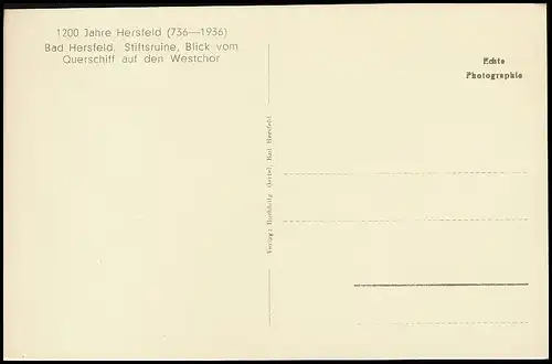 Bad Hersfeld Stiftsruine Blick auf den Westchor ngl 140.357