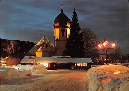 Hinterzarten Partie bei der Kirche bei Nacht ngl 142.561